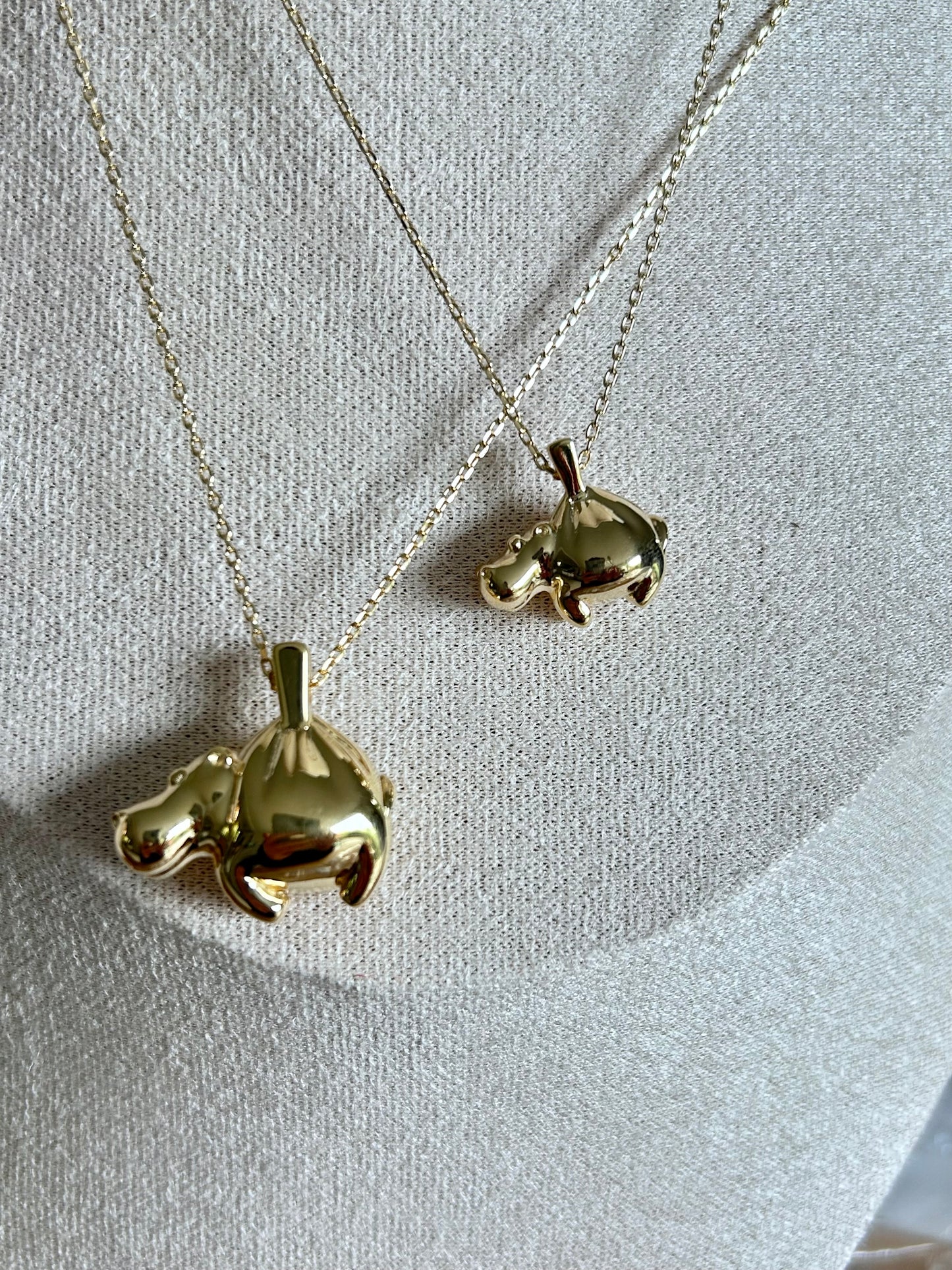 Collier Mini Hippo Gold