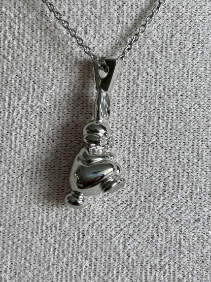 Collier Grand Lapin Argent